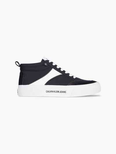 Calvin Klein Cipők HU386718 | Calvin Klein Cotton Twill Chukka Női Sportcipő Fekete
